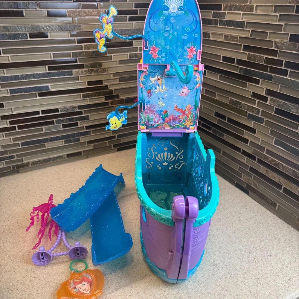Disney Princess The Little Mermaid Ariel's 2-in-1 Royal Ship Play Set w/ Slide